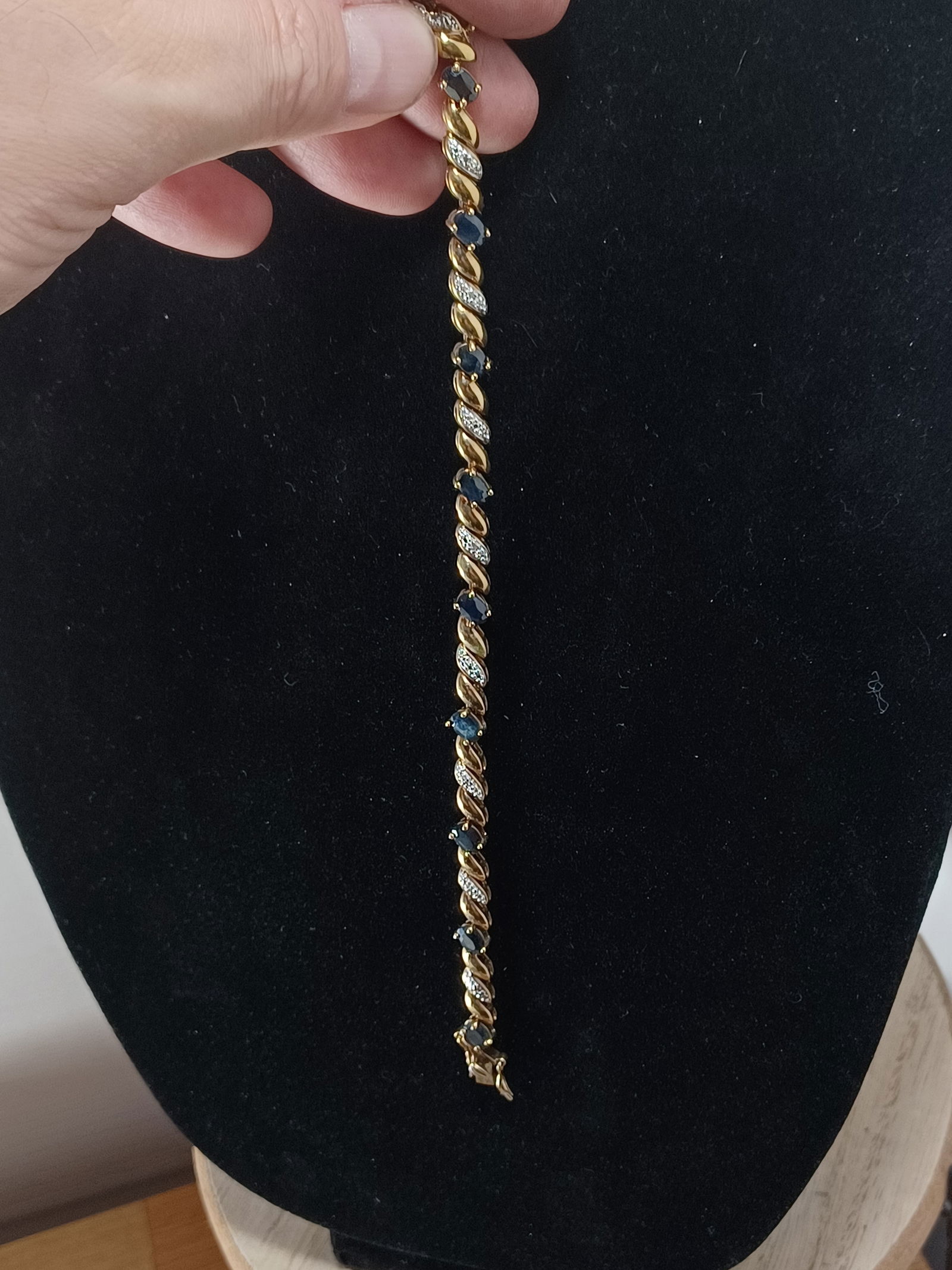 Sterling & Rhinestone Bracelet (1 of 6)
