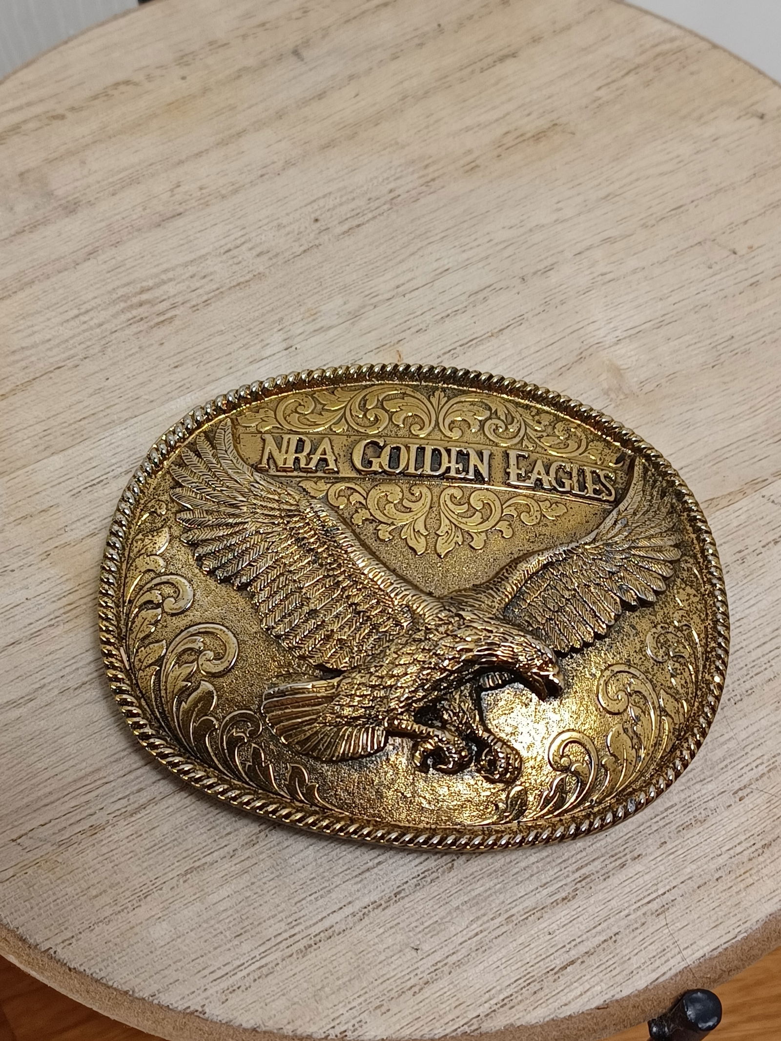 NRA Golden Eagle Belt Buckle Limited Edition (1 of 5)