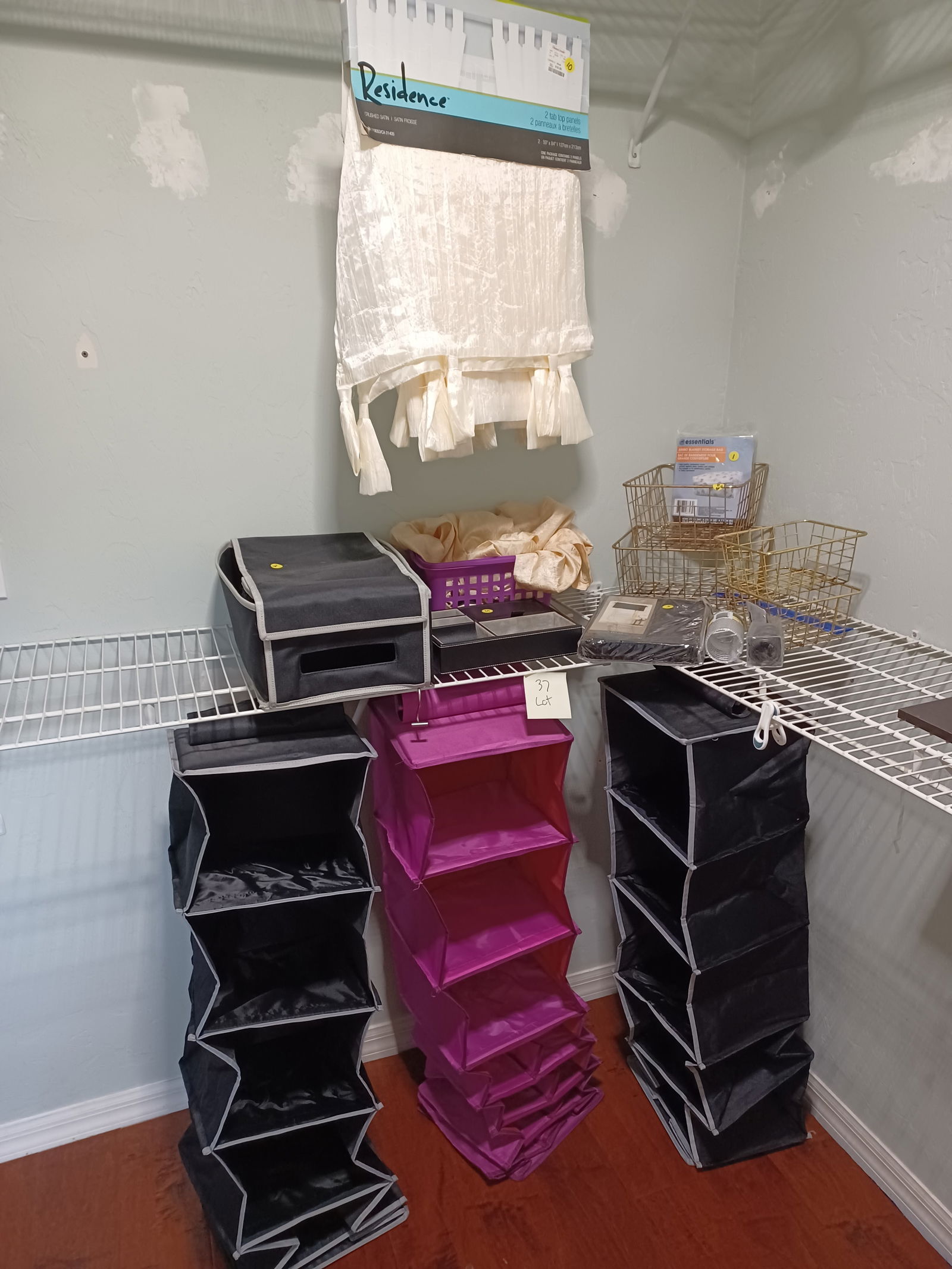Lot Closet Organizers, Curtains, etc (1 of 7)
