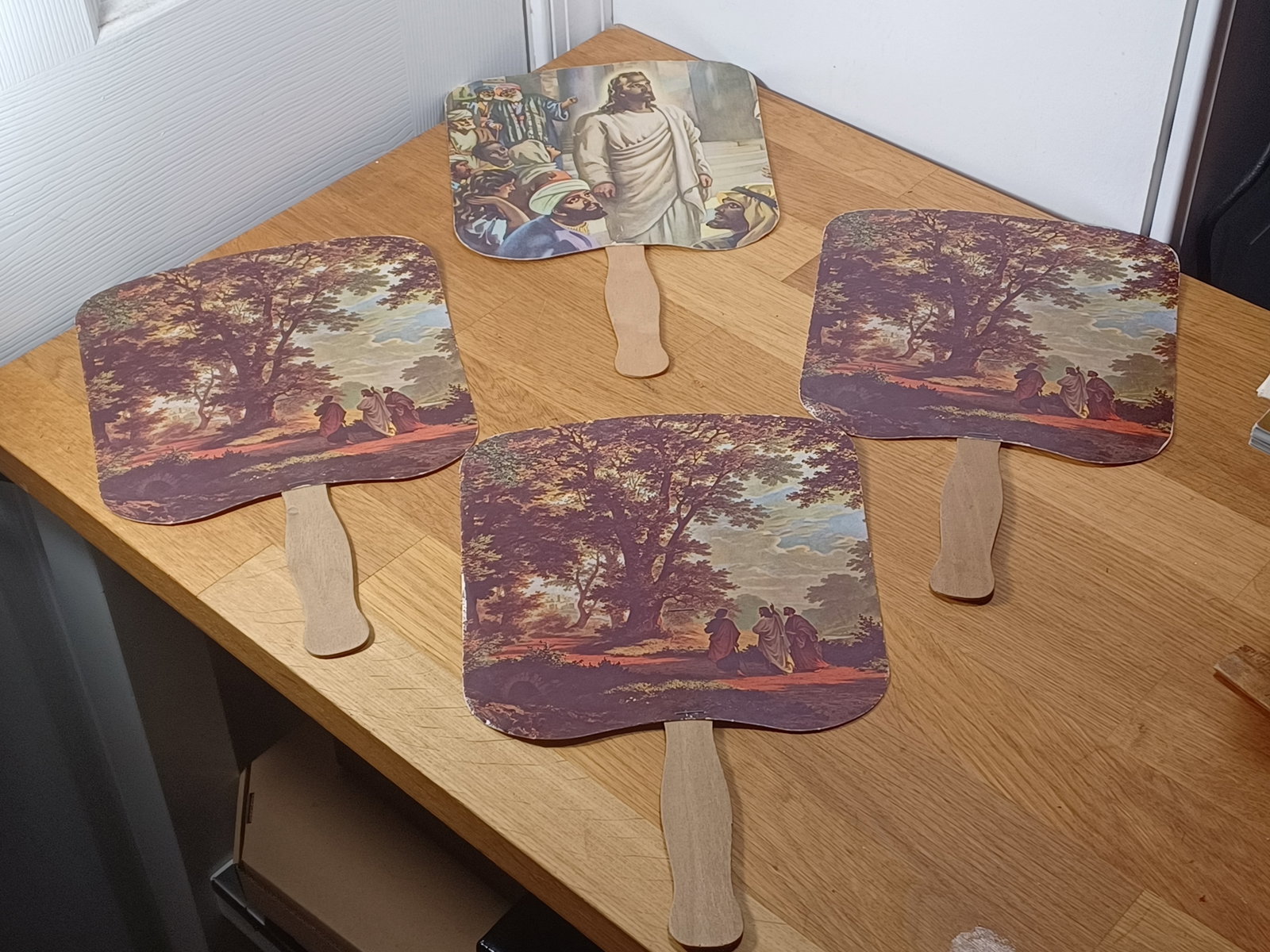 Vintage Lot of Advertising Fans: Vintage Lot of Advertising Fans