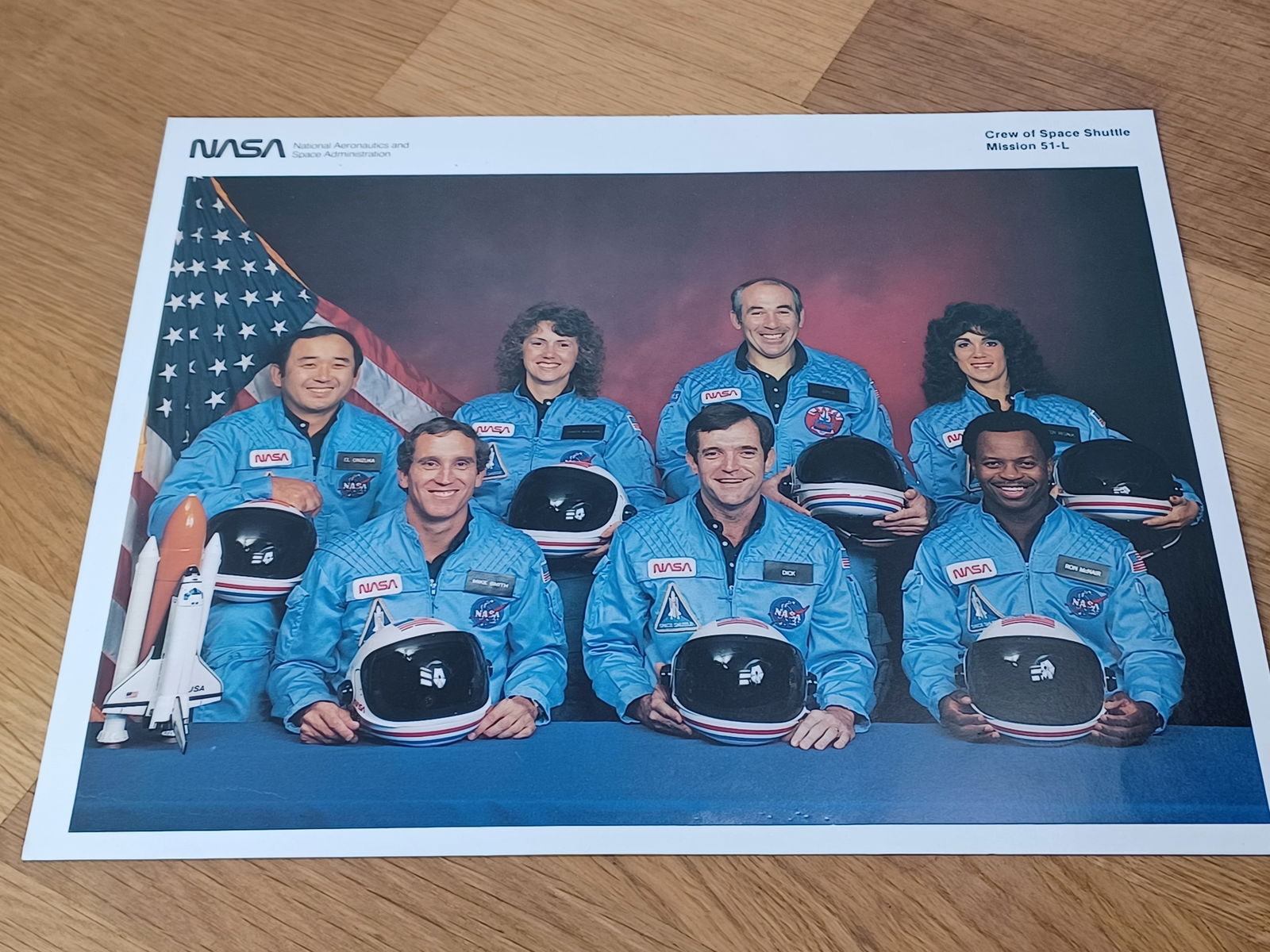 Space Shuttle Challenger Crew Photo (1 of 4)