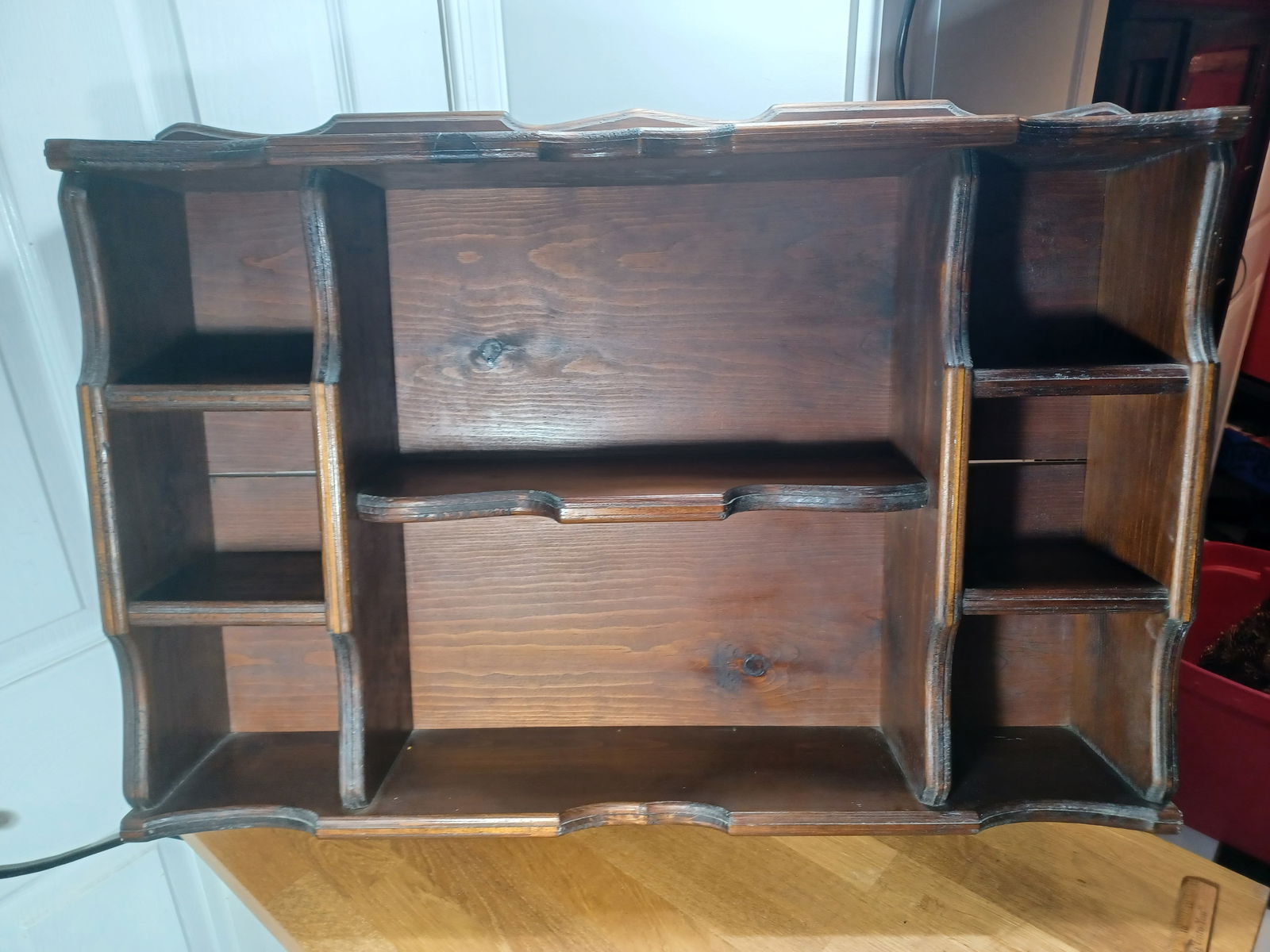 Vintage Custome Made Pine Shadow Box: Vintage Custome Made Pine Shadow Box