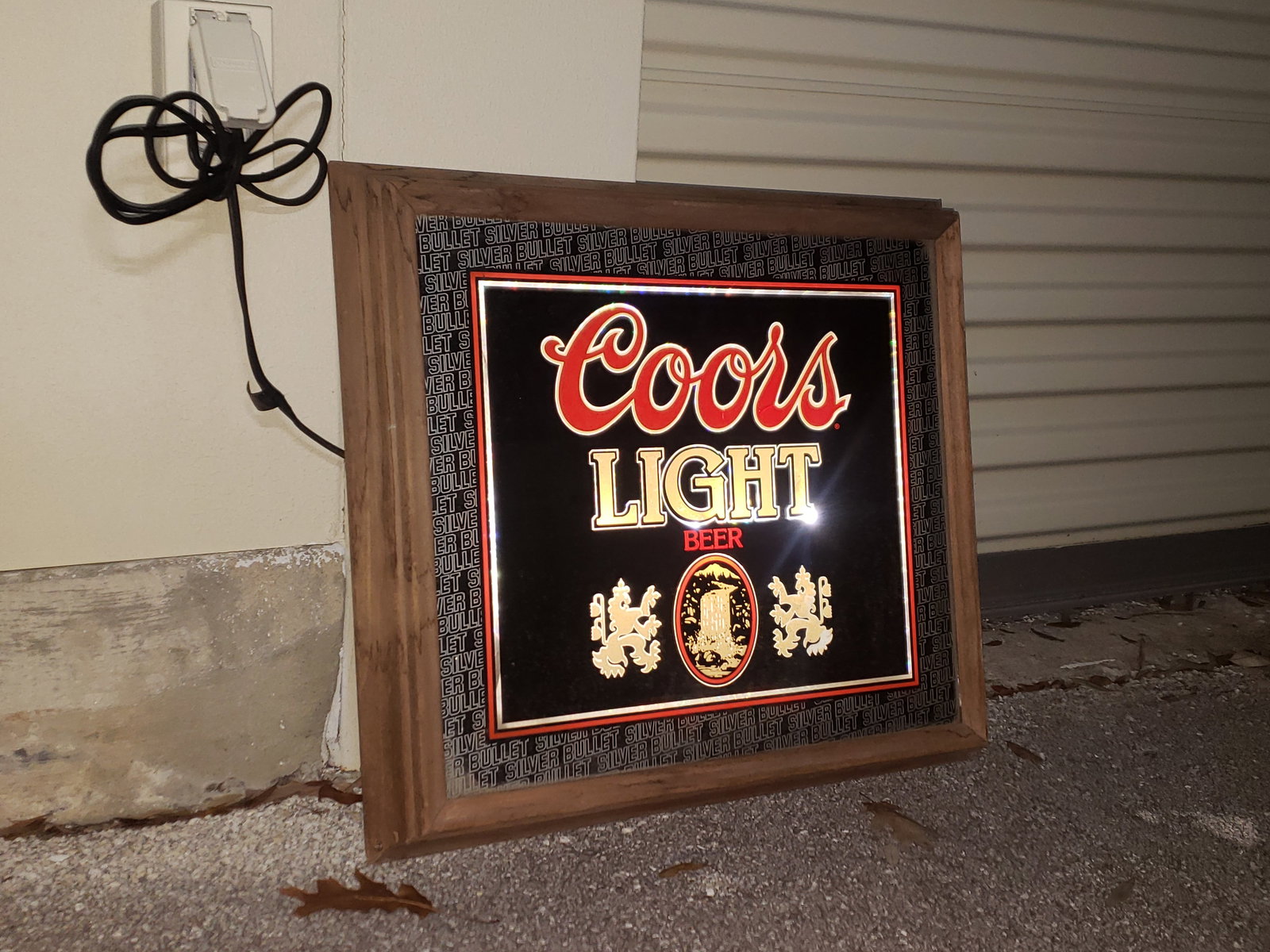 Coors Light beer sign (1 of 5)