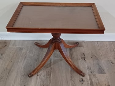 Vintage Glass Top Coffee Table