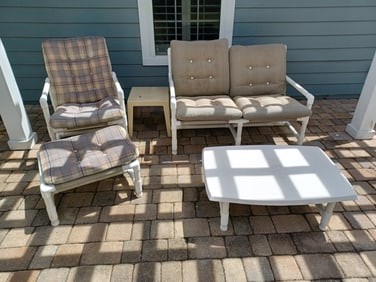 Vintage Patio Pipe Furniture/ all seen in photos