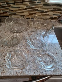 Lot of Mid Century Serving Pieces