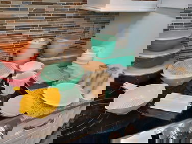 Large Lot Vintage Tupperware