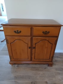 Vintage Maple Sideboard Cabinet/ condition Issue