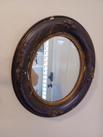 Vintage Victorian Oval Mirror