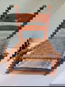 Vintage Childs Primitive Chair