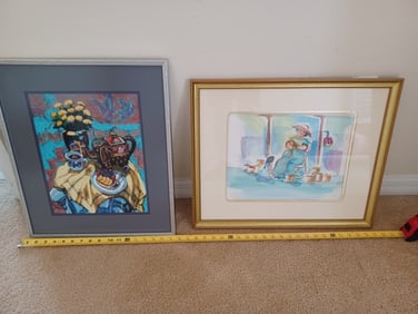 Artwork Lot Print and Watercolor