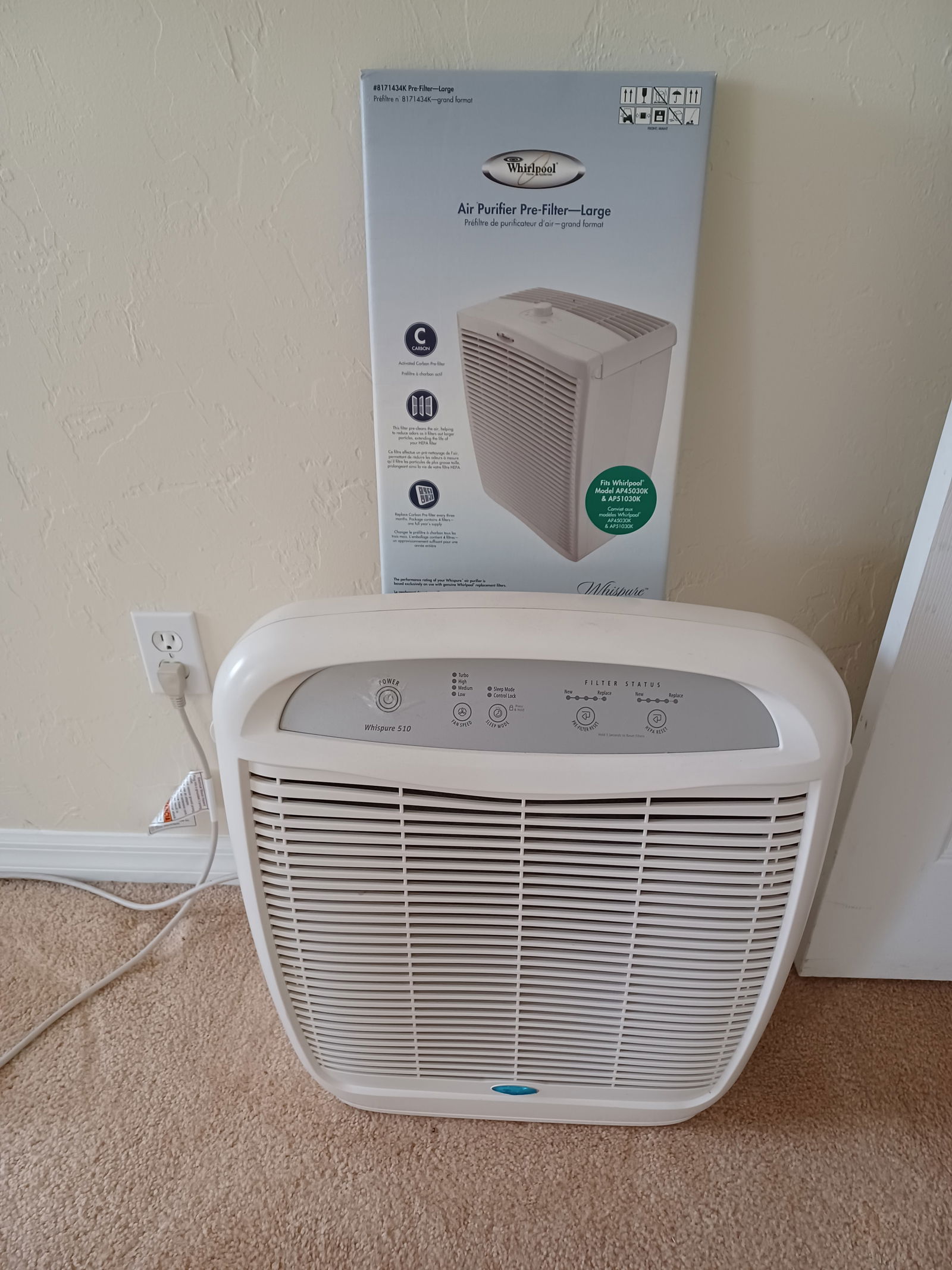 Whirlpool Air Purifier w/ extra filter (1 of 5)