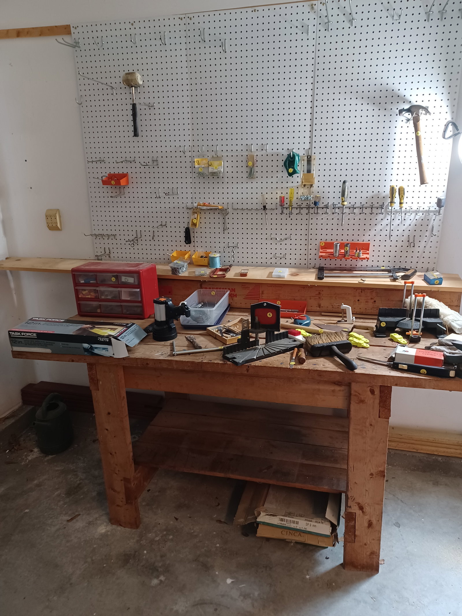 TOOL LOT- bench, pegboards, tools, everything shown in photos: TOOL LOT- bench, pegboards, tools, everything shown in photos