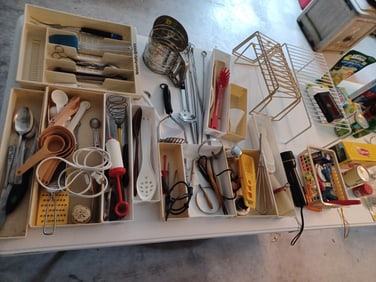 Lot- Contents of Table Top