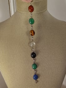 Sterling Bracelet w/ Polished Stones