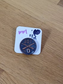 WW1 Army 301st Infantry Pin