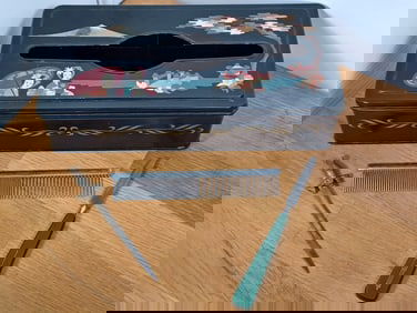 Lot Metal Vintage Toiletry Items