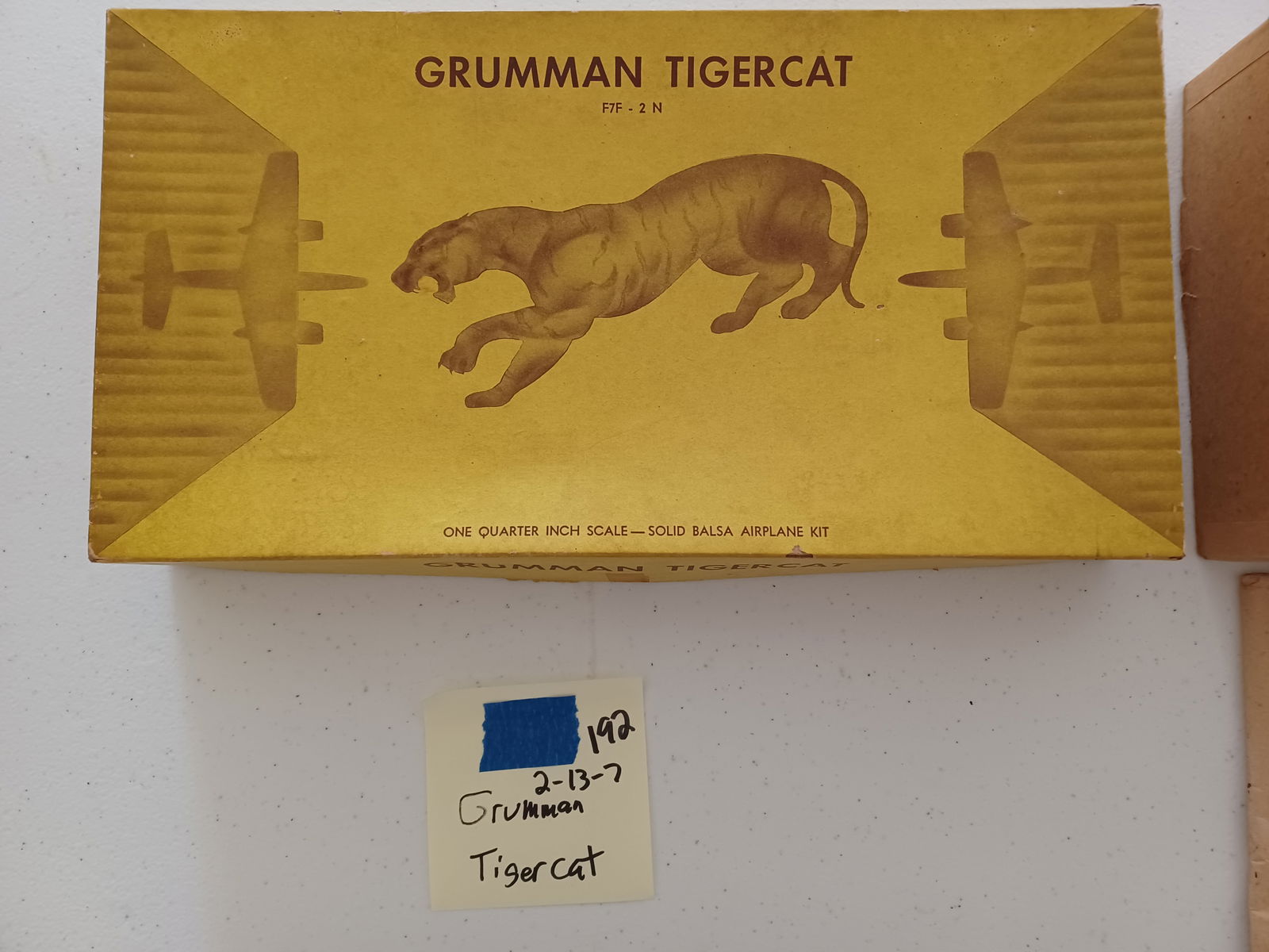 Vintage Gruman Tigercat Model: Vintage Gruman Tigercat Model