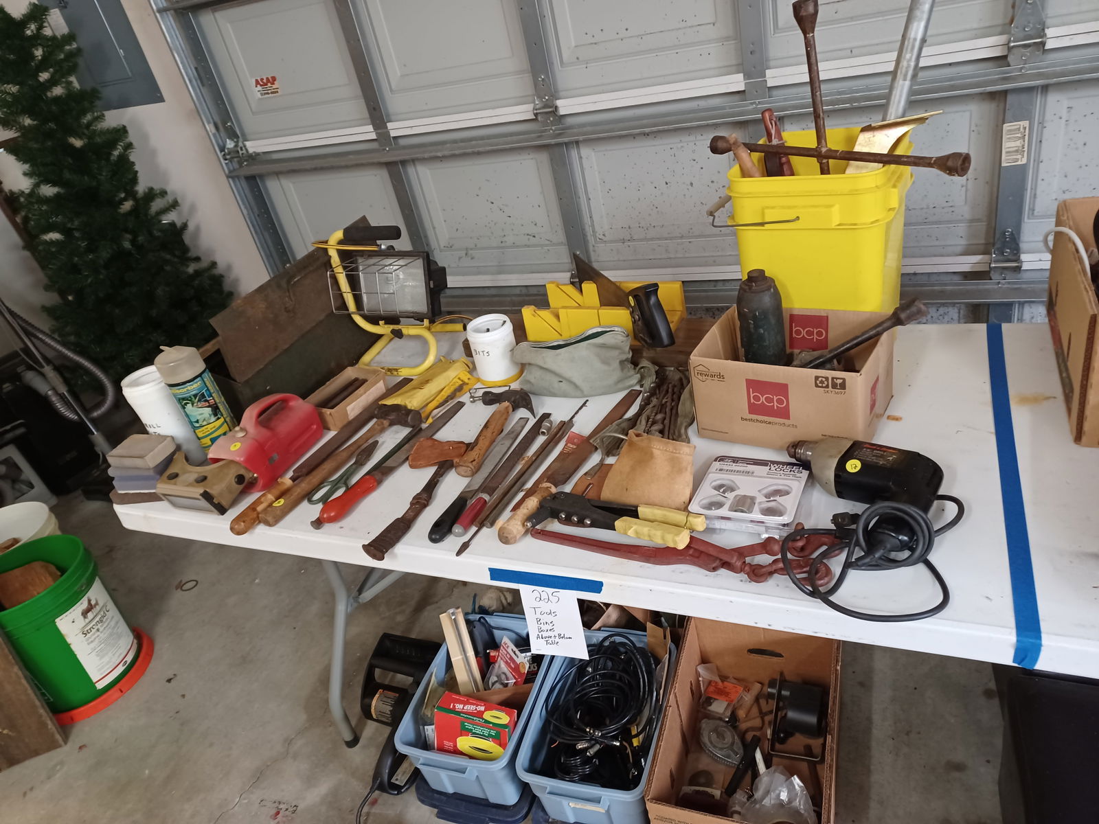 Large Tool Lot includes everything on table section and underneath shown in photos (1 of 19)