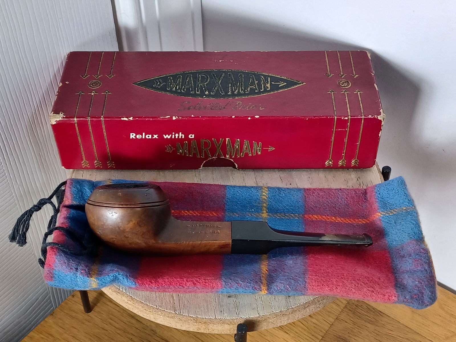 Vintage Marxman Pipe in original case, box and paperwork (1 of 10)