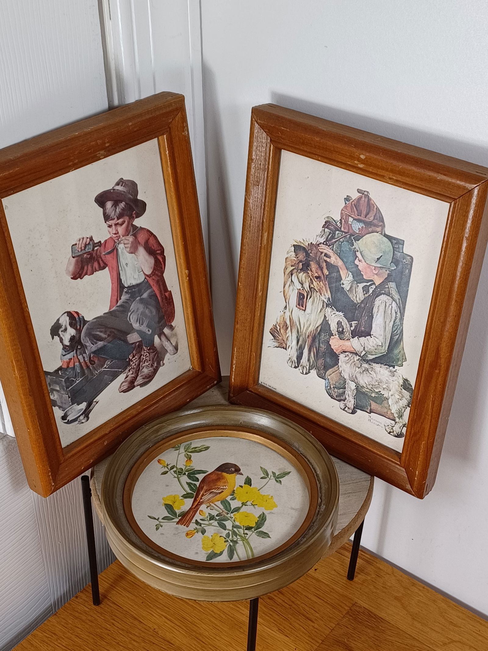 Lot of 3 Vintage Small Framed Prints (1 of 7)