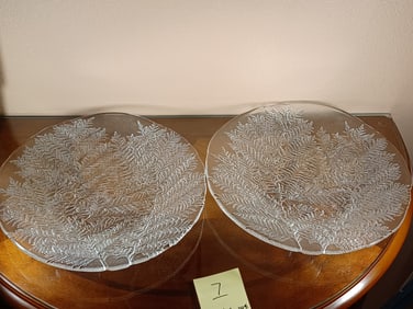Pair of Large Christmas Serving Plates