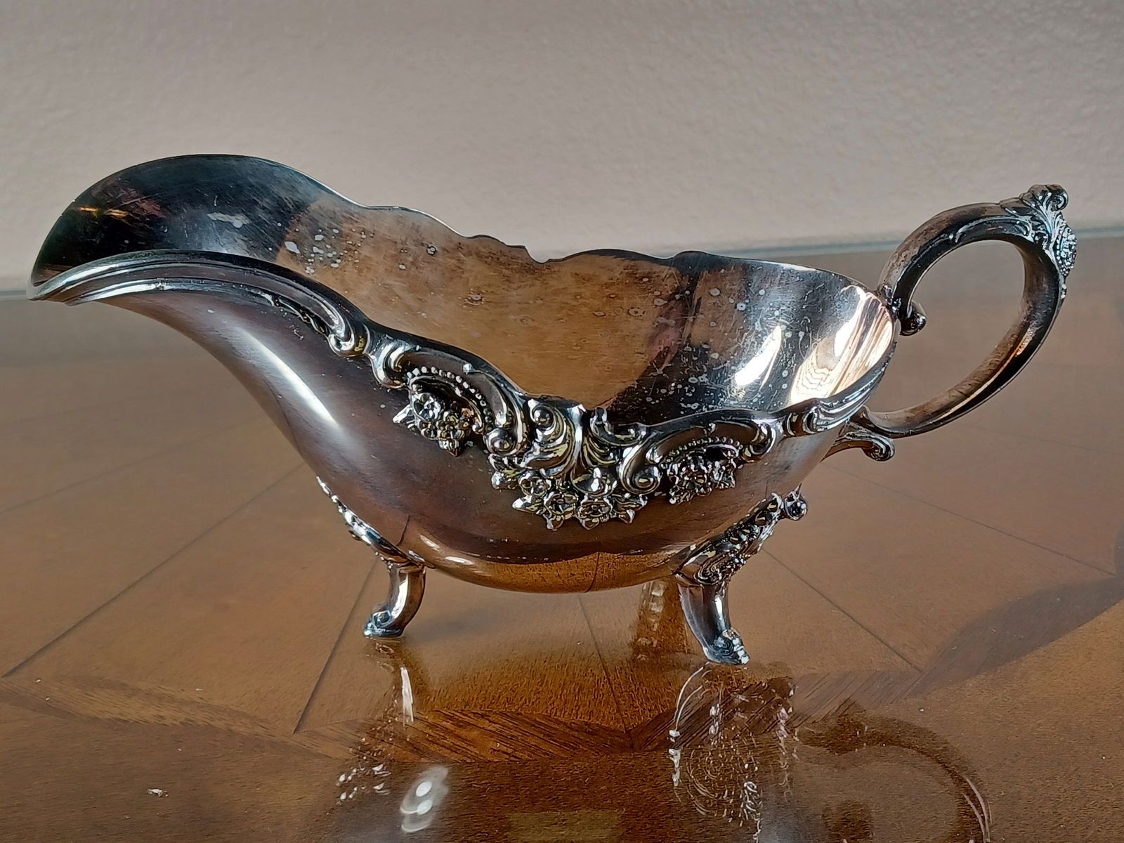 Silver Plated Vintage Gravy Boat