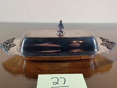 Vintage Silver Plated Butter Dish