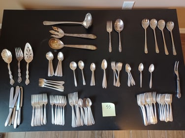Large Lot of Silver Plated Serving Pieces / Everything seen in Photos