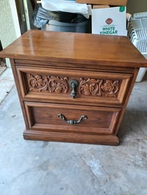 Ornate Mid Century Night Stand
