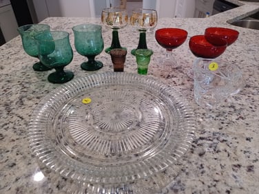 Lot of Mixed Vintage Glassware