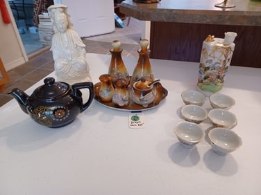 Mixed Lot of Asian China / Dragon Ware / some condition issues