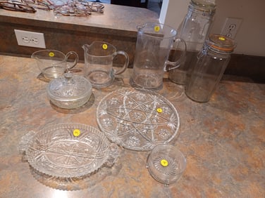Lot of Vintage Kitchen Glassware