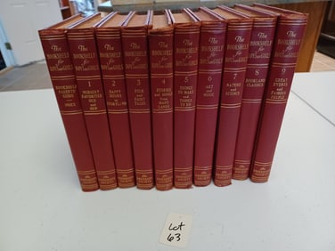 Vintage Set of The Bookshelf for Boys and Girls Books