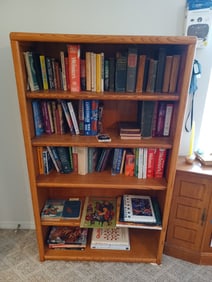 Oak Bookshelf / books sold seperatley