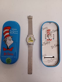 Doctor Seuss Grinch Fossil Watch in case / needs battery