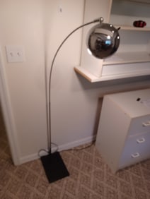 Mid Century Crome Floor Lamp