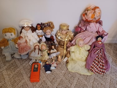 Large Lot of Dolls