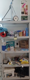 Entire Contents of Shelf/ Exercise Equipment, etc