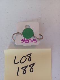 Pair of Sterling Pierced Hoop Earrings
