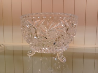 Vintage Cut Crystal Bowl