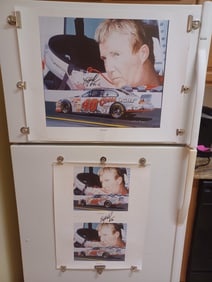 2 Large Signed Nascar Sterling Martin Posters