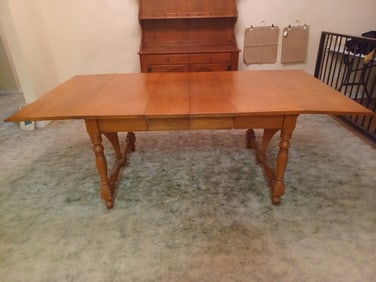 Vintage Cherry Drop Leaf Farm Table