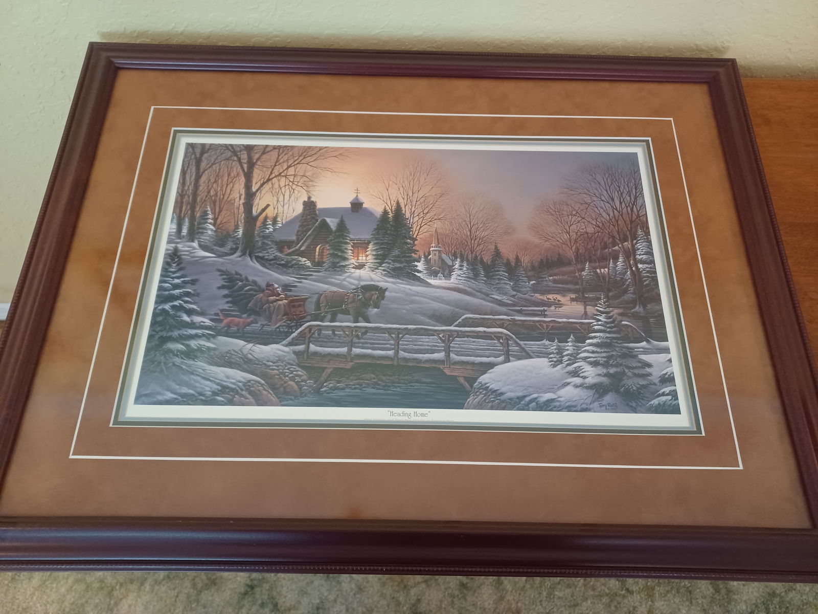 Framed Artwork Heading Home by Terry Redlin (1 of 6)