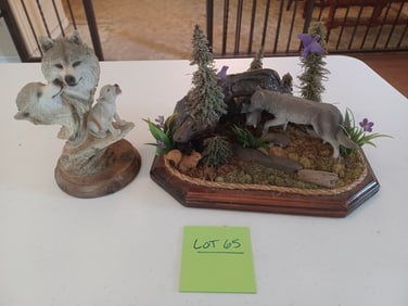 Wolf Artwork Sculptures