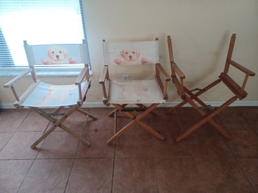 Lot of 3 Directors Chairs