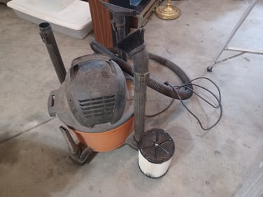 Rigid Shop Vac/ test works