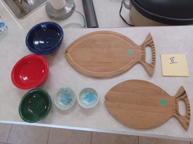 Fish Cutting Boards and Bowls