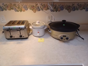 Crock Pots and Toaster