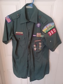 Boy Scouts / Cub Scouts Uniform Shirt with Pins and Patches